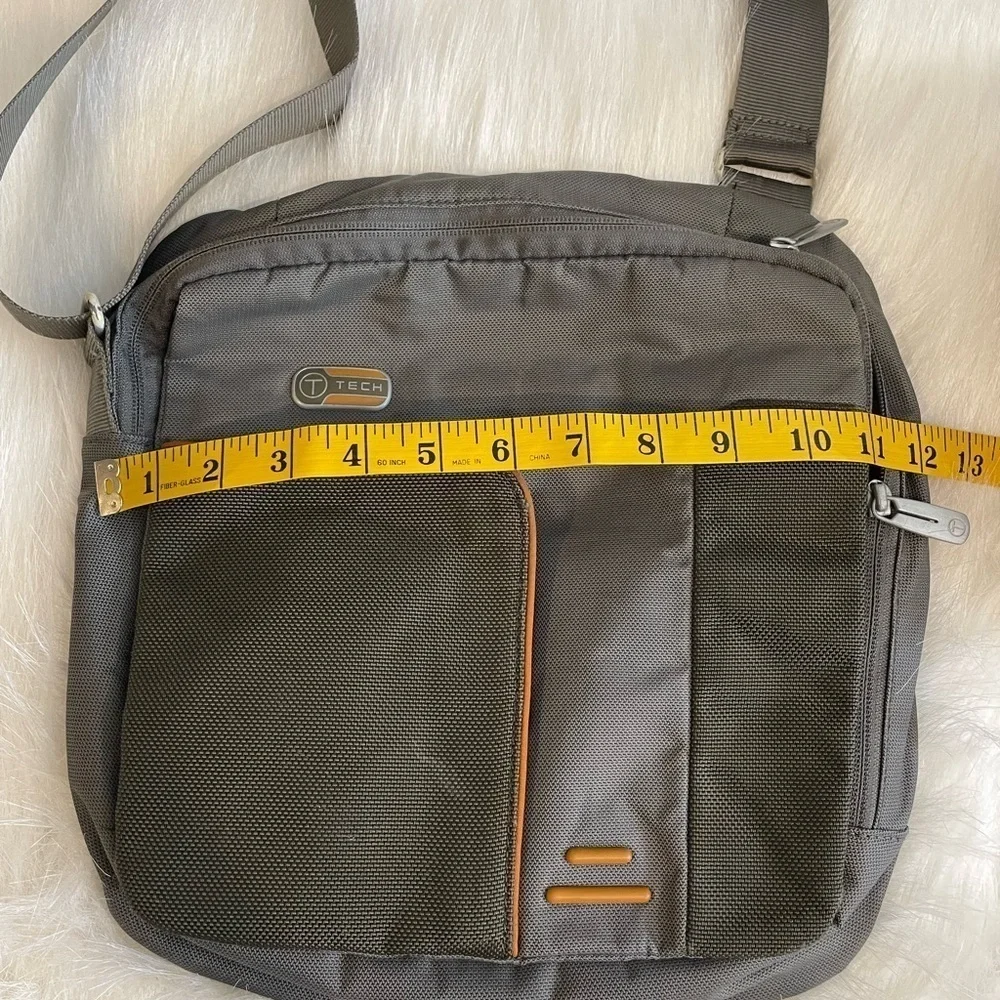 Tumi T-tech Gray Messenger Crossbody Shoulder Bag